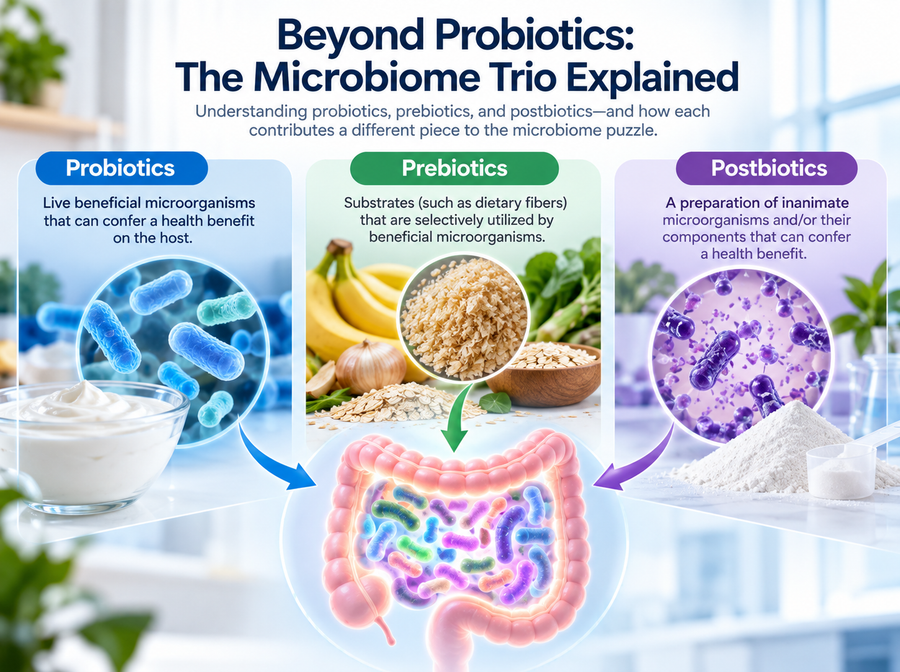 Beyond Probiotics: The Microbiome Trio Explained