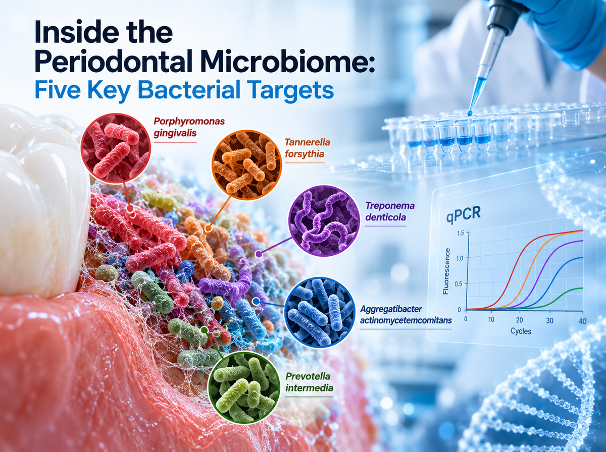 Inside the Periodontal Microbiome: Five Key Bacterial Targets