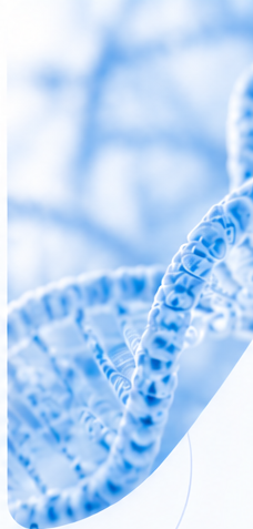 Blue DNA helix scientific visual